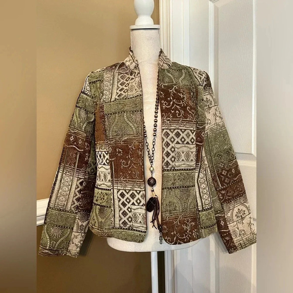 Dress Barn | Women's Jacket Blazer| Beautiful print size small - Picture 3 of 12
